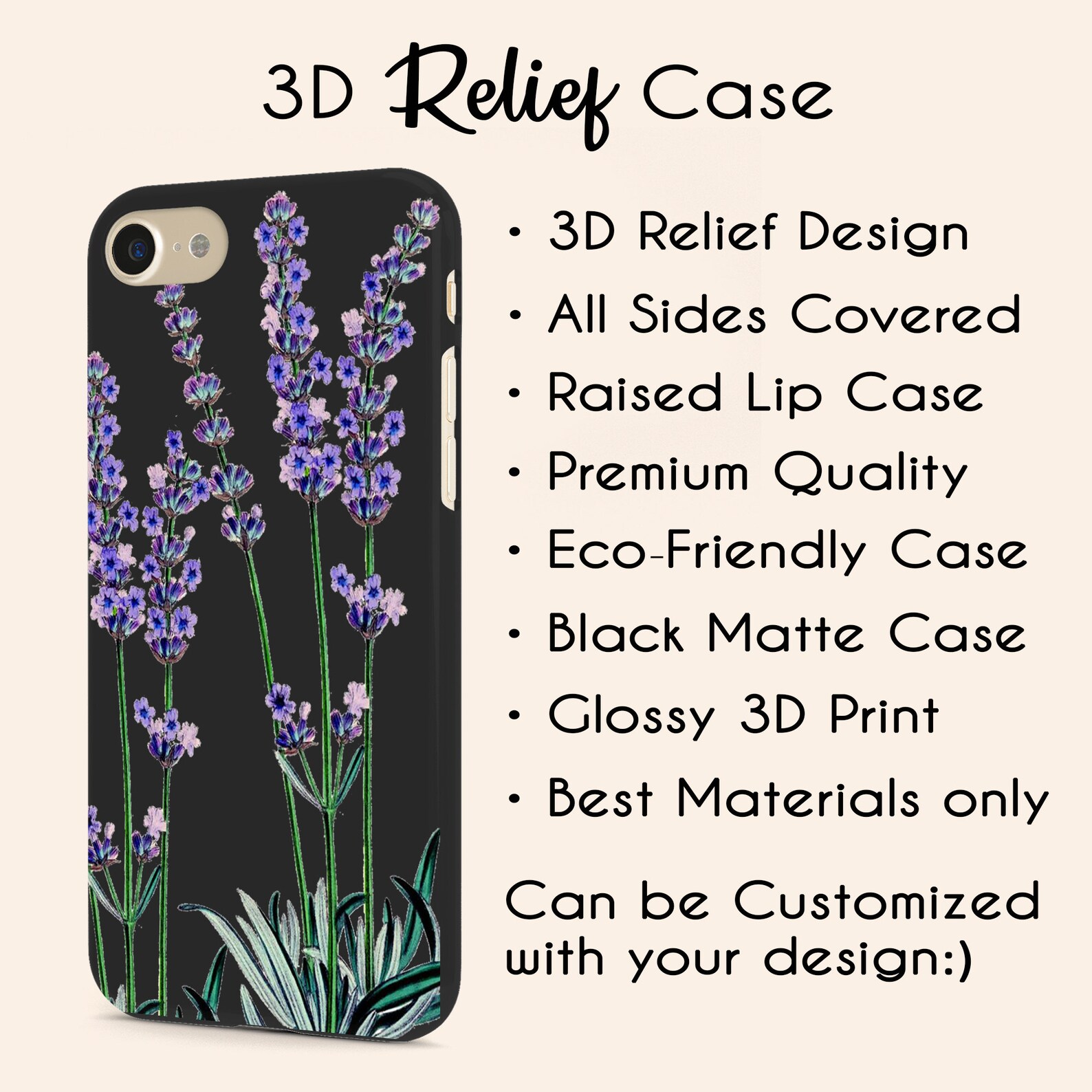 Lavender iPhone 11 case purple Lavender floral iPhone Xs Max Etsy