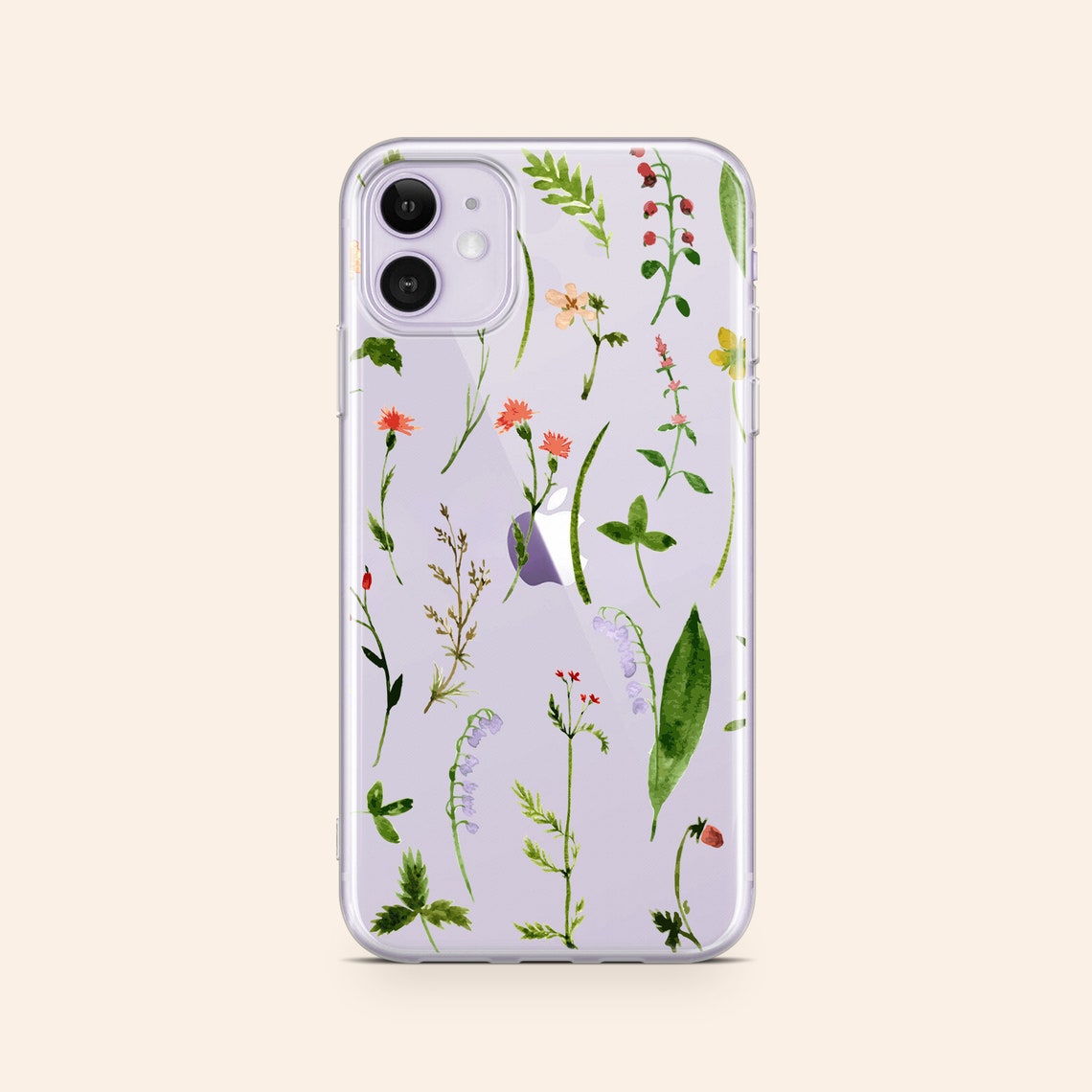 Clear Wildflower iPhone Case iPhone Xs Max Case Fall iPhone 11 Etsy