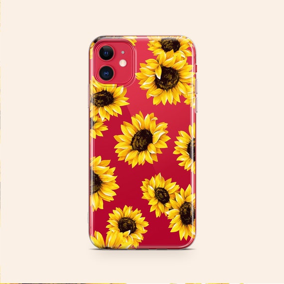Sunflower iPhone 11 case clear iPhone X case iPhone 11 pro Etsy