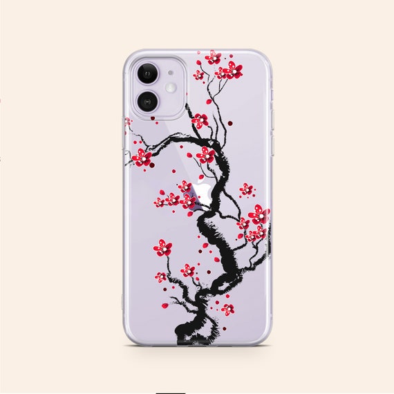 Sakura Iphone 11 Case Sakura Clear Case Iphone 11 Pro Max Case Etsy