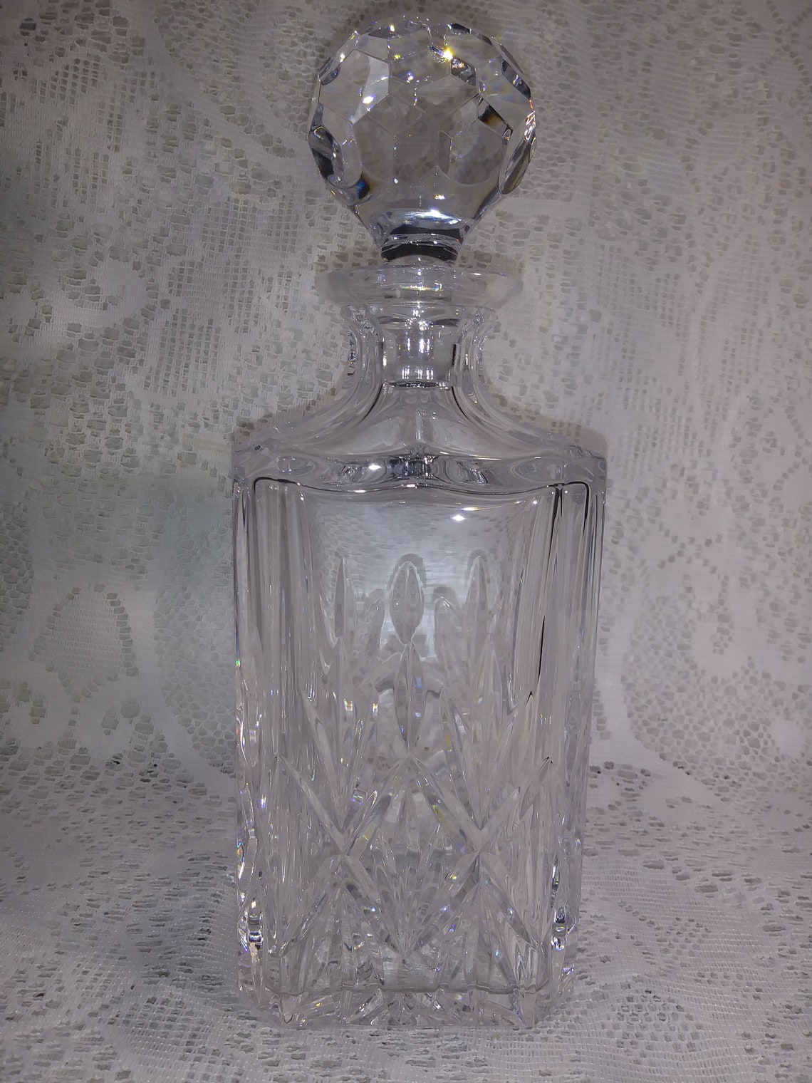 Vintage Tiffany and Co. Crystal Decanter Etsy