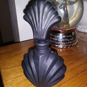 Vintage Perfume Bottle Matte Black