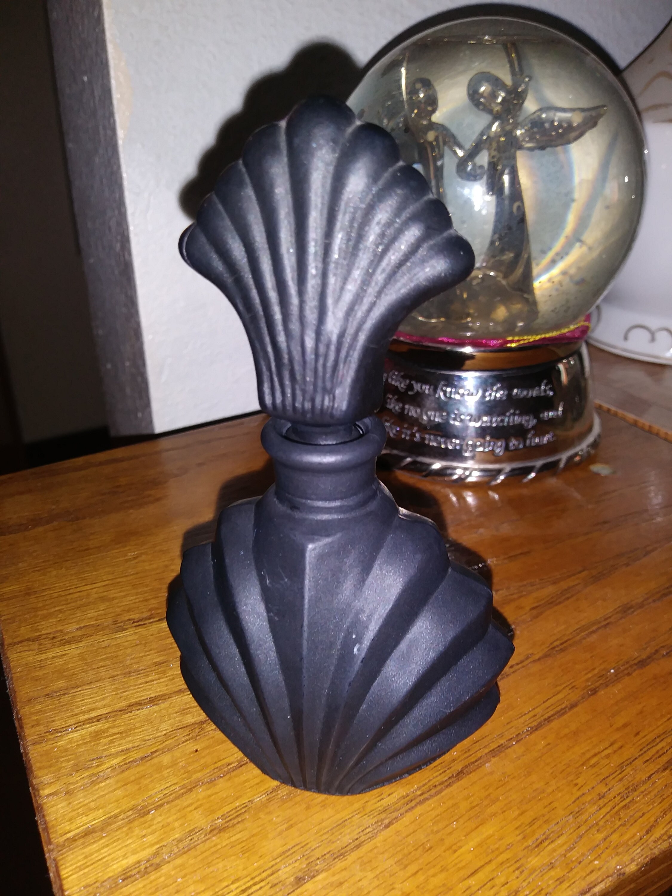 Vintage Perfume Bottle Matte Black Etsy UK