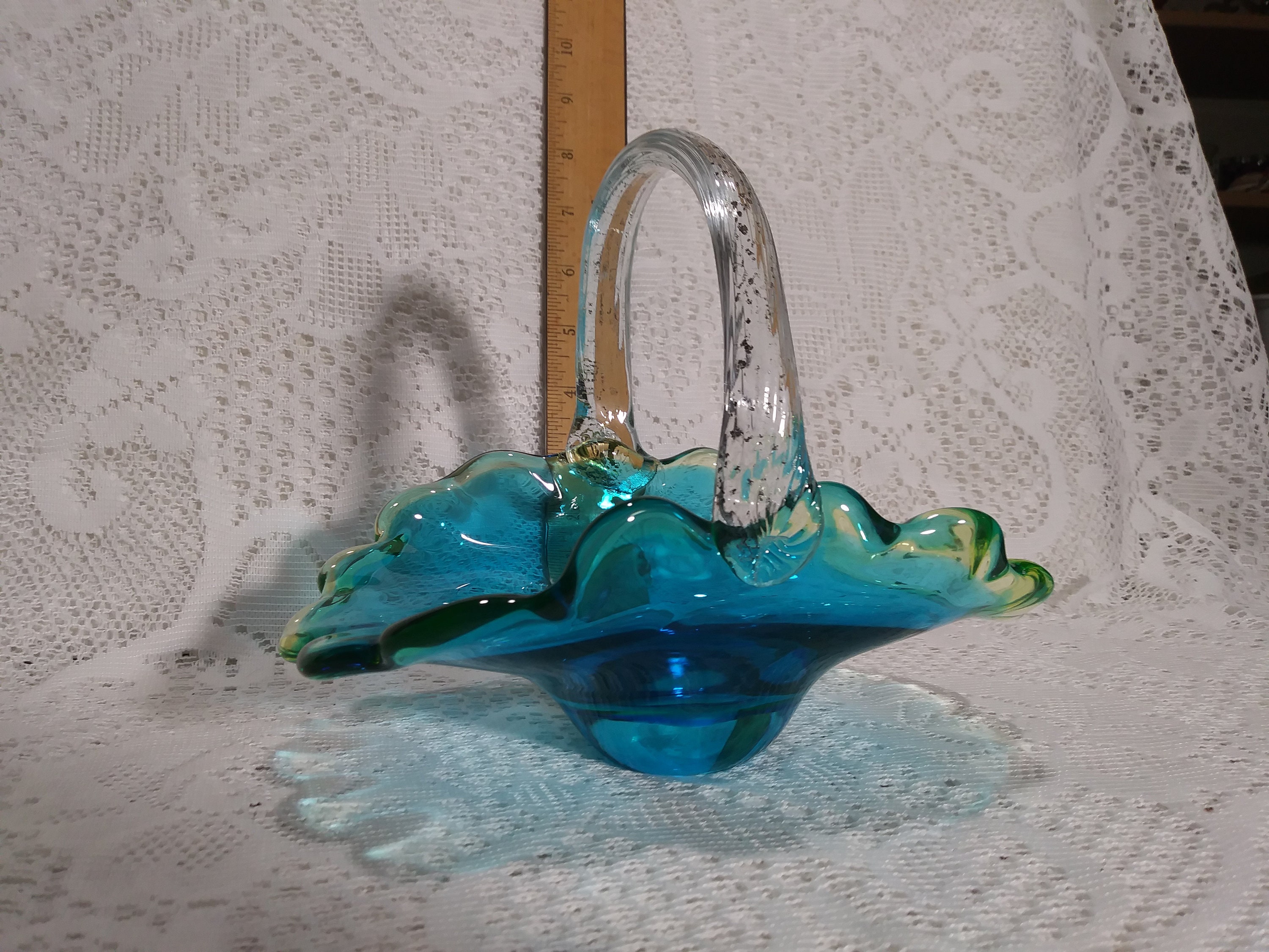Blue Crystal Candy Dish/bowl Etsy