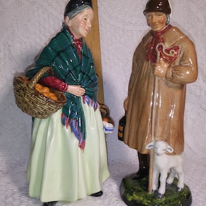 Vintage Royal Doulton &quot;The Orange Lady&quot;and &quot;The Shepherd&quot;.