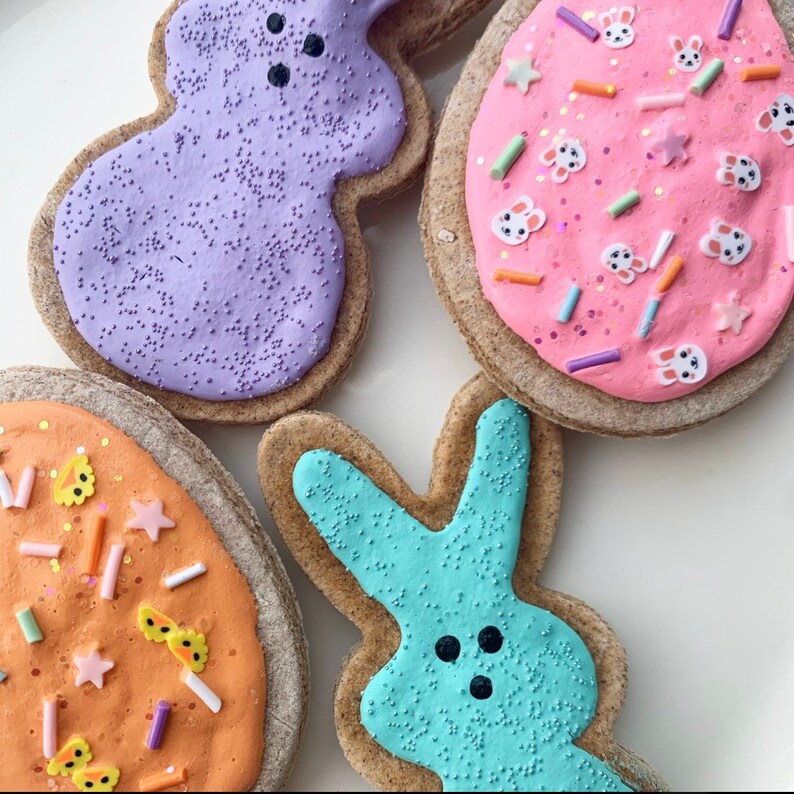 Faux Peep Cookies \u2022 Fake Sugar Cookies \u2022 Fake Cutout Cookies \u2022 Fake Cookies \u2022 Easter Decor \u2022 Tired Tray Decor \u2022 Pretend Food \u2022 Fake Food