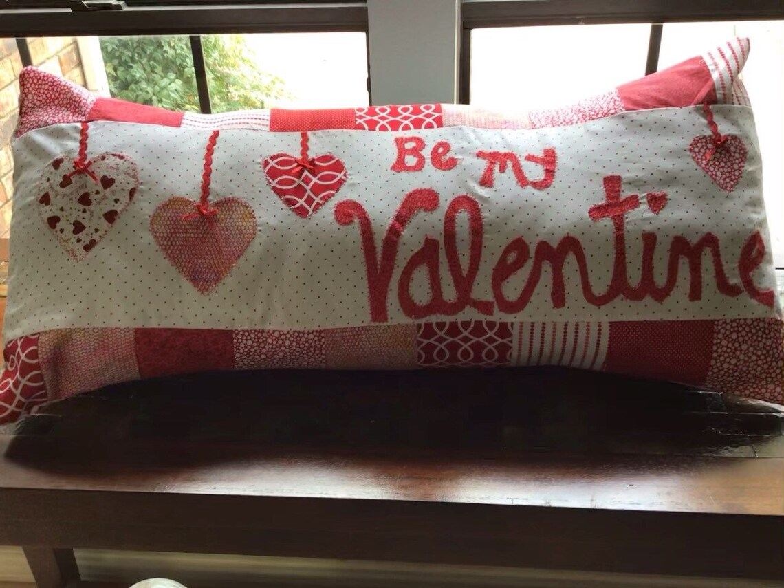 Valentine Bench Pillow 16x38in cover Etsy