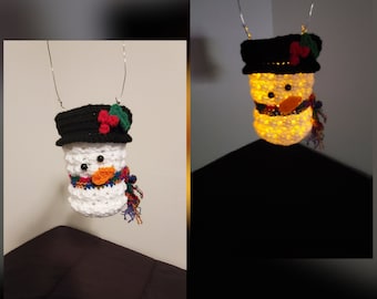 Snowman Luminary Mason Jar