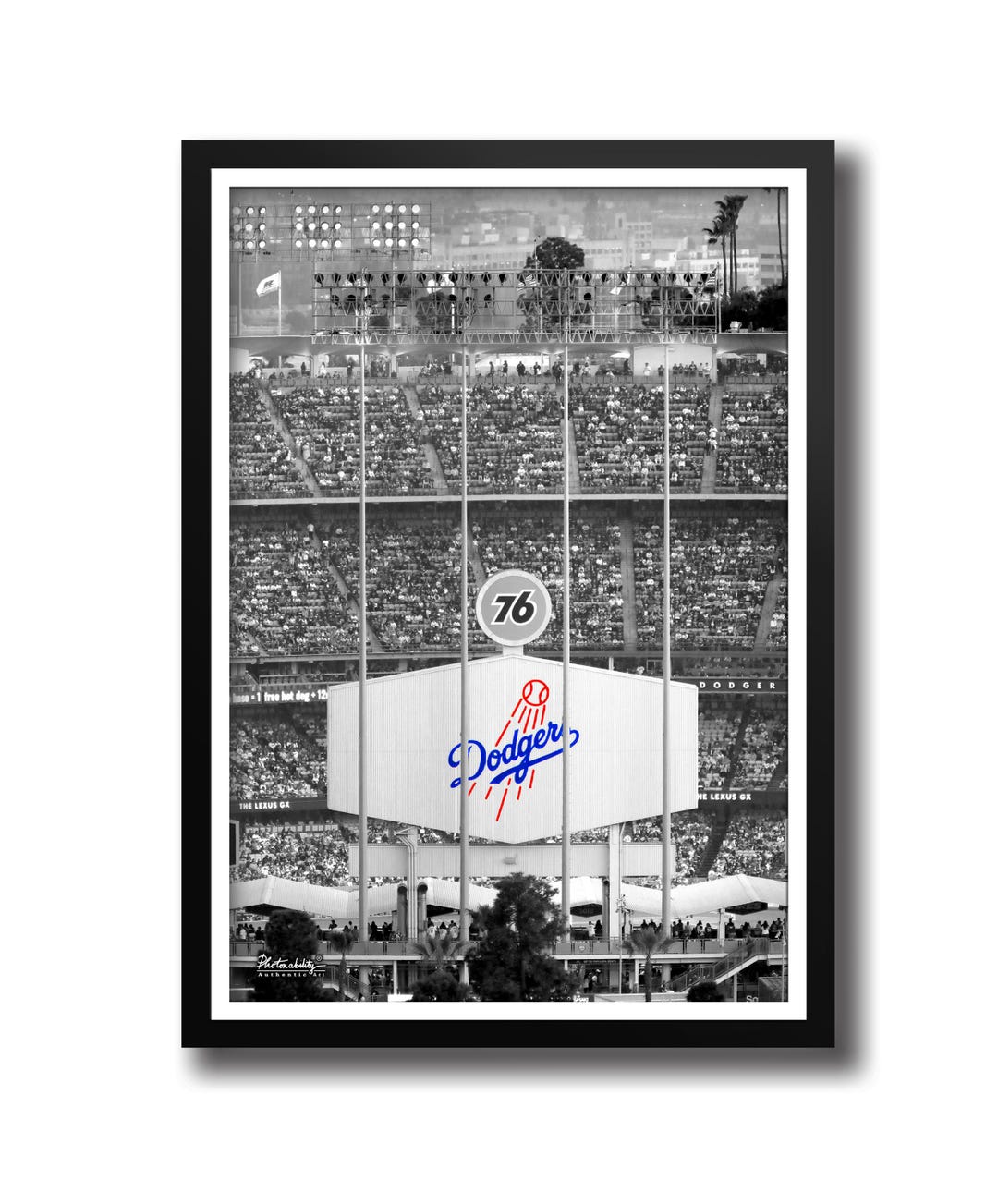 Dodger Stadium Fine Art Print: Los Angeles Baseball, MLB, Framed Option ...