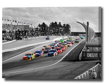 Photonability® NASCAR Kyle Busch Legend Canvas Wall Art Home Décor Raceway Earnhardt