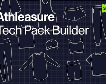 Athleasure Apparel Teck Pack Kit, Sport Gym Apparel Templates, Athletic Clothing Templates