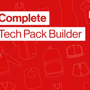 Complete Tech Pack Builder, Clothing Templates, Fashion Design Template