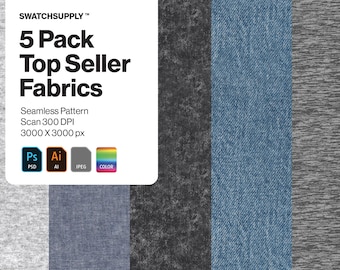 5 Pack Fabric Texture Patterns