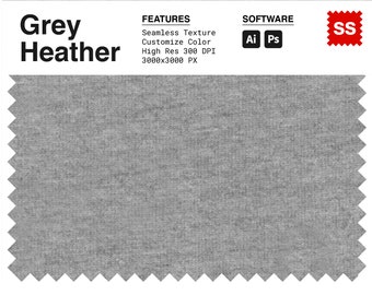 Grey Heather Seamless Texture Pattern