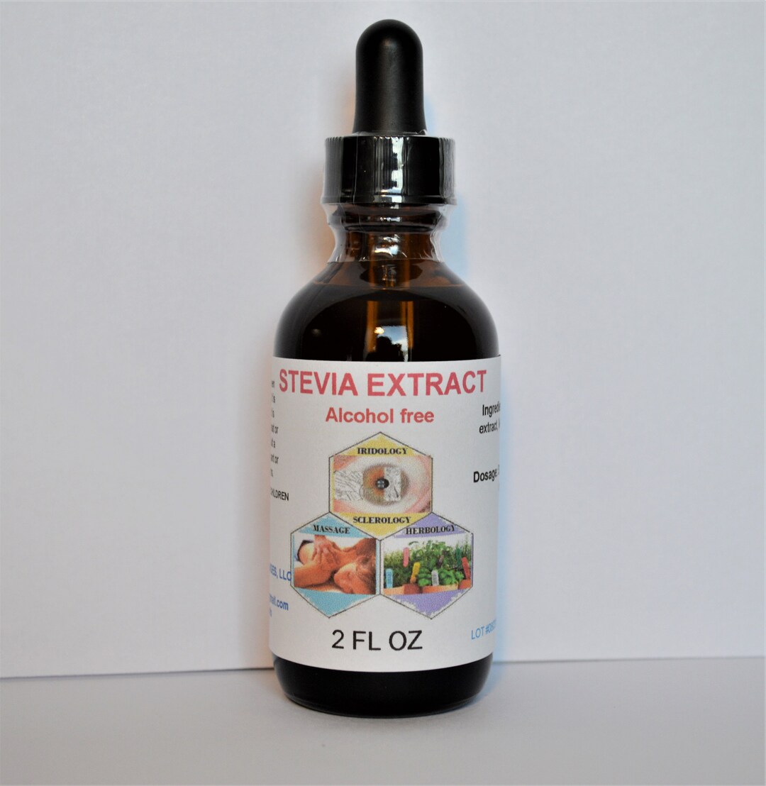 Stevia Extract Alcohol Free 2 Oz Etsy