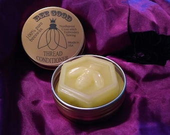 Bee Good 100% Pure, Organic, Yellow Beeswax Thread Conditioner