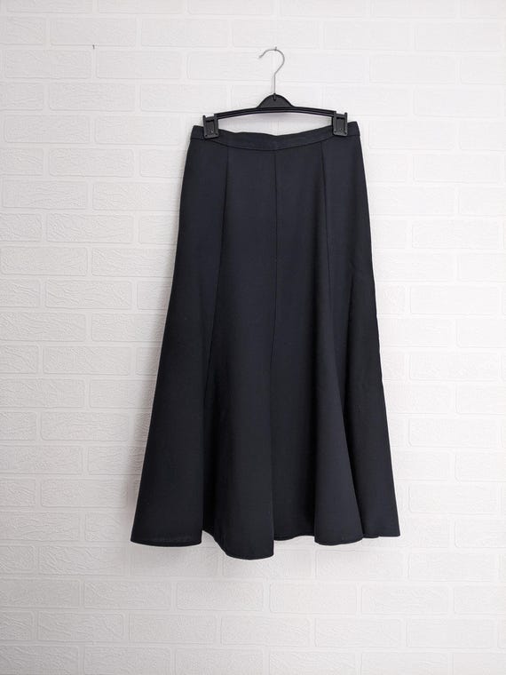 Marks & Spencer, St Michael Vintage Black Skirt Size 10 / 38 1980s