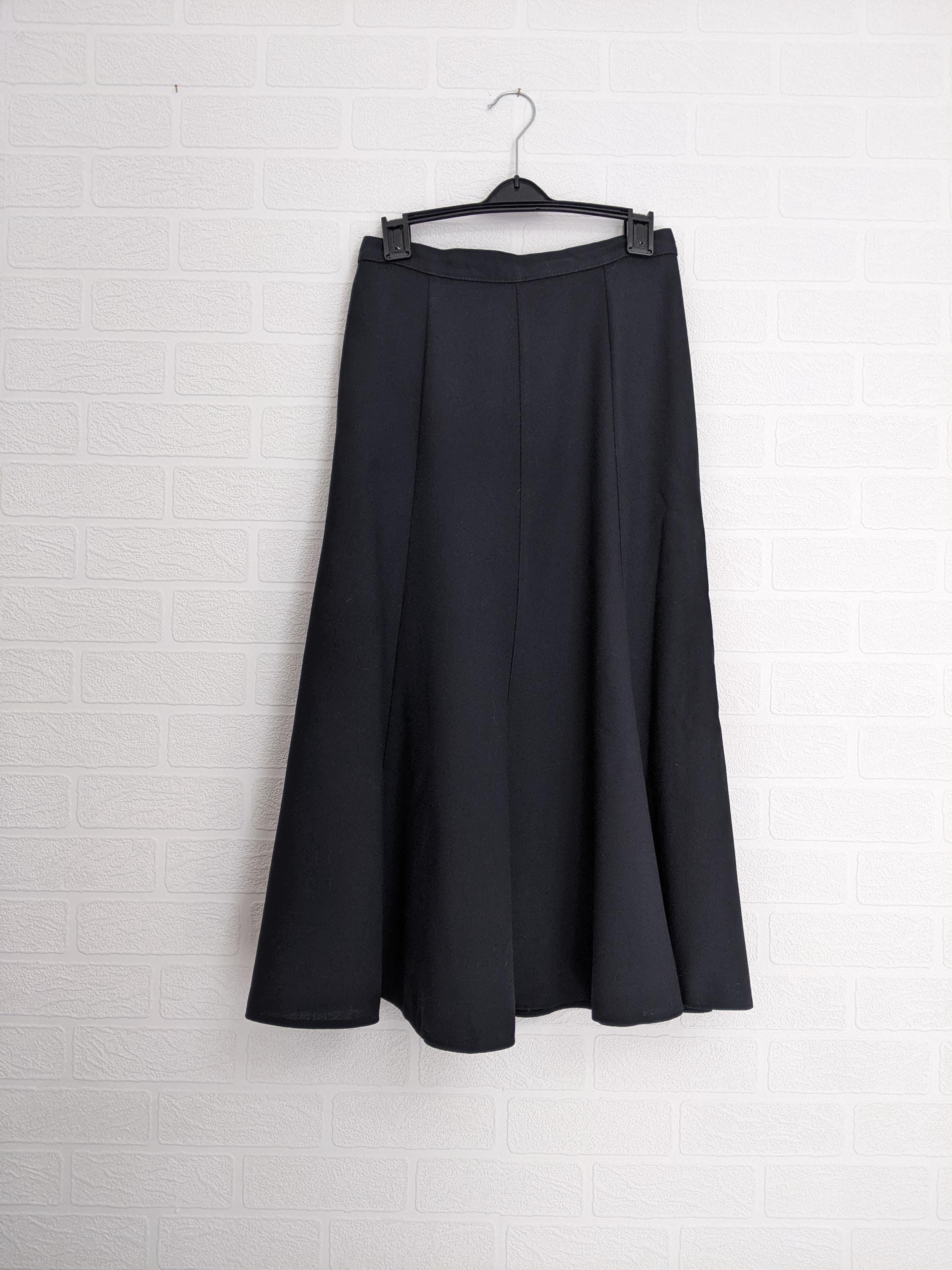 Marks & Spencer, St Michael Vintage Black Skirt Size 10 / 38 1980s