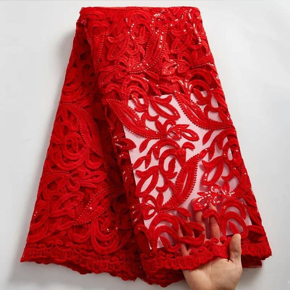 New African Lace Fabric Sequined Embroidery Nigerian French Mesh Lace  Fabric Soft Milk Silk Tulle for Wedding Party Dress - Etsy