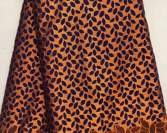 Tela de encaje de algodón africano para mujer, bordado de gasa suiza nigeriana, 5 yardas, costura para vestido de fiesta de boda, venta al por mayor