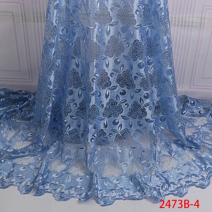 High Quality African French Net Lace Fabric Wit Stones French - Etsy UK