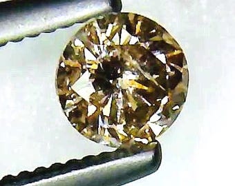 Champagne Earth formed Diamonds, Affordable for Engagement Ring, Earrings, April Birthstone, .50ct min., approx. 4.9mm rd only 2 left