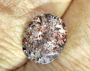 Faceted Lepidocrocite, Confetti Quartz, YOUR CHOICE,  Both 12 x 10mm, different ct weights, loose stones