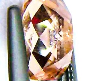 Morganite, Rectangular Cushion Cut, 2.20ct min., 10 x 8 mm, loose stone, for a ring or pendant  or Cuff, apricot to pink purlpe color