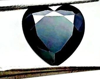 BLACK SPINEL, Heart Shape, 12mm, 6ct average, For Statement Jewelry or mourning jewelry, a Ver Goth Vibe, faceted gemstone