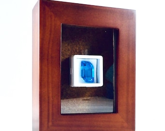 SWISS BLUE TOPAZ, 3D Triple Cut, Emerald Shape, Framed Vintage stone if you don't wear jewelry