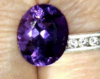 URUGUAYAN AMETHYST, Two sizes & carat weight to choose from, 10 x 8 Oval and 11 x 9mm Oval Rich purple color