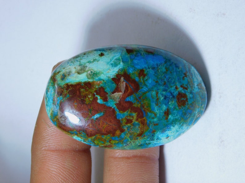 Very Rare 113 Ct 48X31 mm #5987 Natural Chrysocolla Gemstone Hand Polish AA++ Chrysocolla Loose Stone Semi Precious Handcraft For Jewelry