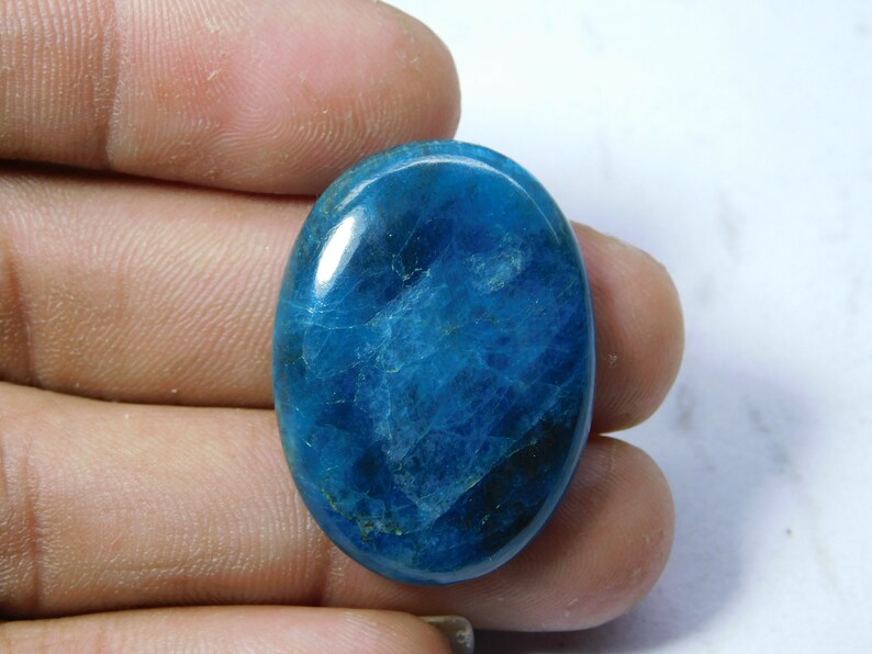 Natural Apatite Cabochon Top Grade Apatite Loose Stone Jewelry Excellent Quality /& Amazing Blue Apatite Gemstone 42 Ct 33X23 mm #8715