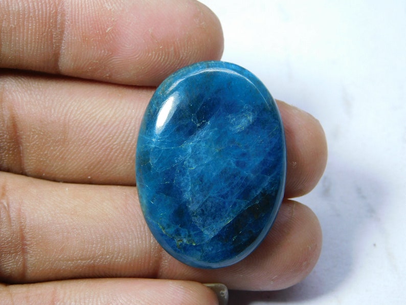 Natural Apatite Cabochon Top Grade Apatite Loose Stone Jewelry Excellent Quality /& Amazing Blue Apatite Gemstone 42 Ct 33X23 mm #8715