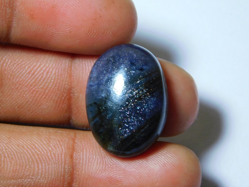23 Ct 23X17 mm #5142 Natural Iolite-Sunstone Gemstone Iolite-Sunstone Cabochon Iolite-Sunstone Loose Semi Precious Iolite-Sunstone Jewelry