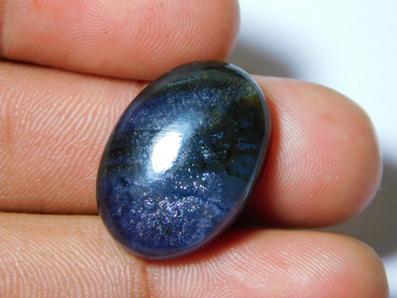 23 Ct 23X17 mm #5142 Natural Iolite-Sunstone Gemstone Iolite-Sunstone Cabochon Iolite-Sunstone Loose Semi Precious Iolite-Sunstone Jewelry