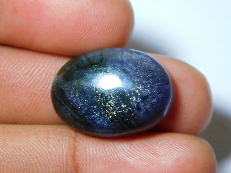 23 Ct 23X17 mm #5142 Natural Iolite-Sunstone Gemstone Iolite-Sunstone Cabochon Iolite-Sunstone Loose Semi Precious Iolite-Sunstone Jewelry