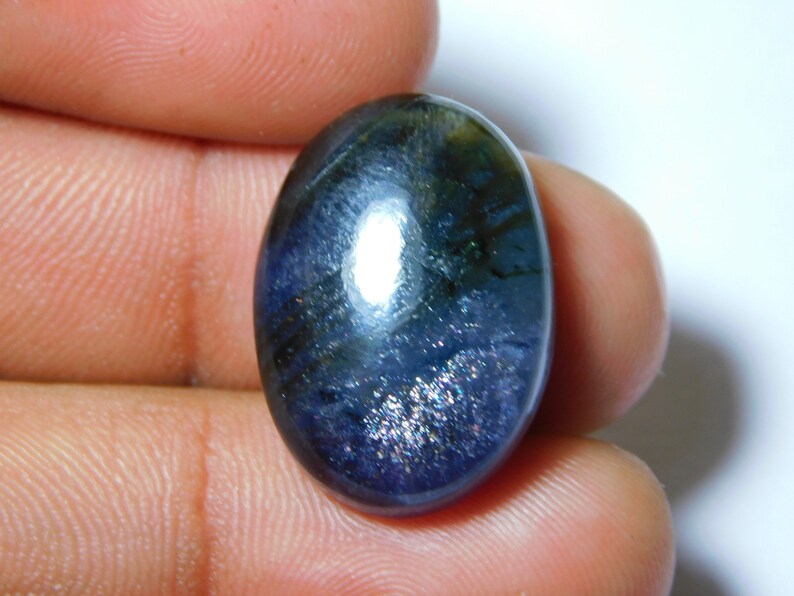 23 Ct 23X17 mm #5142 Natural Iolite-Sunstone Gemstone Iolite-Sunstone Cabochon Iolite-Sunstone Loose Semi Precious Iolite-Sunstone Jewelry