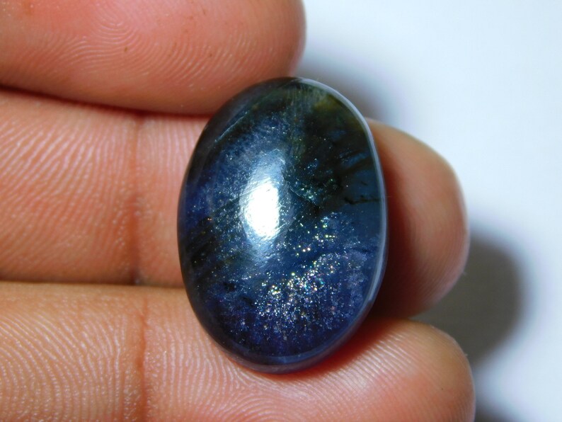 23 Ct 23X17 mm #5142 Natural Iolite-Sunstone Gemstone Iolite-Sunstone Cabochon Iolite-Sunstone Loose Semi Precious Iolite-Sunstone Jewelry