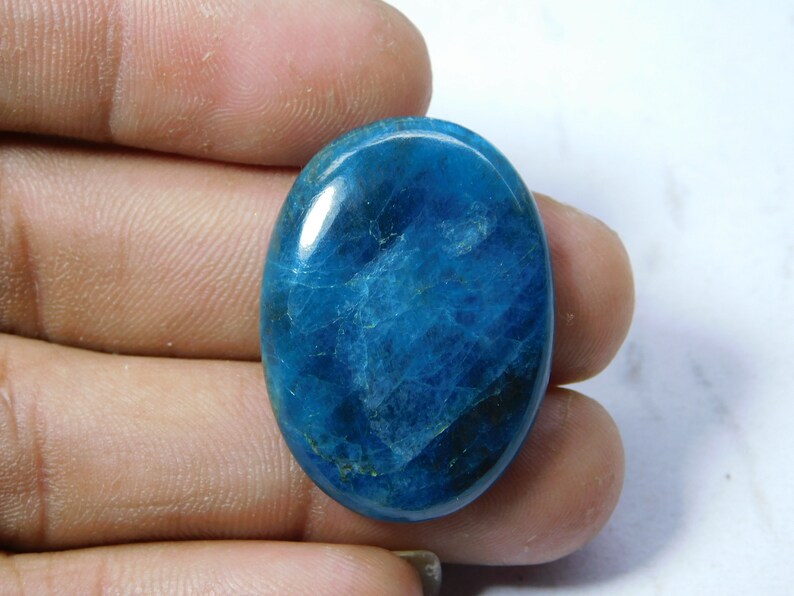 Natural Apatite Cabochon Top Grade Apatite Loose Stone Jewelry Excellent Quality /& Amazing Blue Apatite Gemstone 42 Ct 33X23 mm #8715