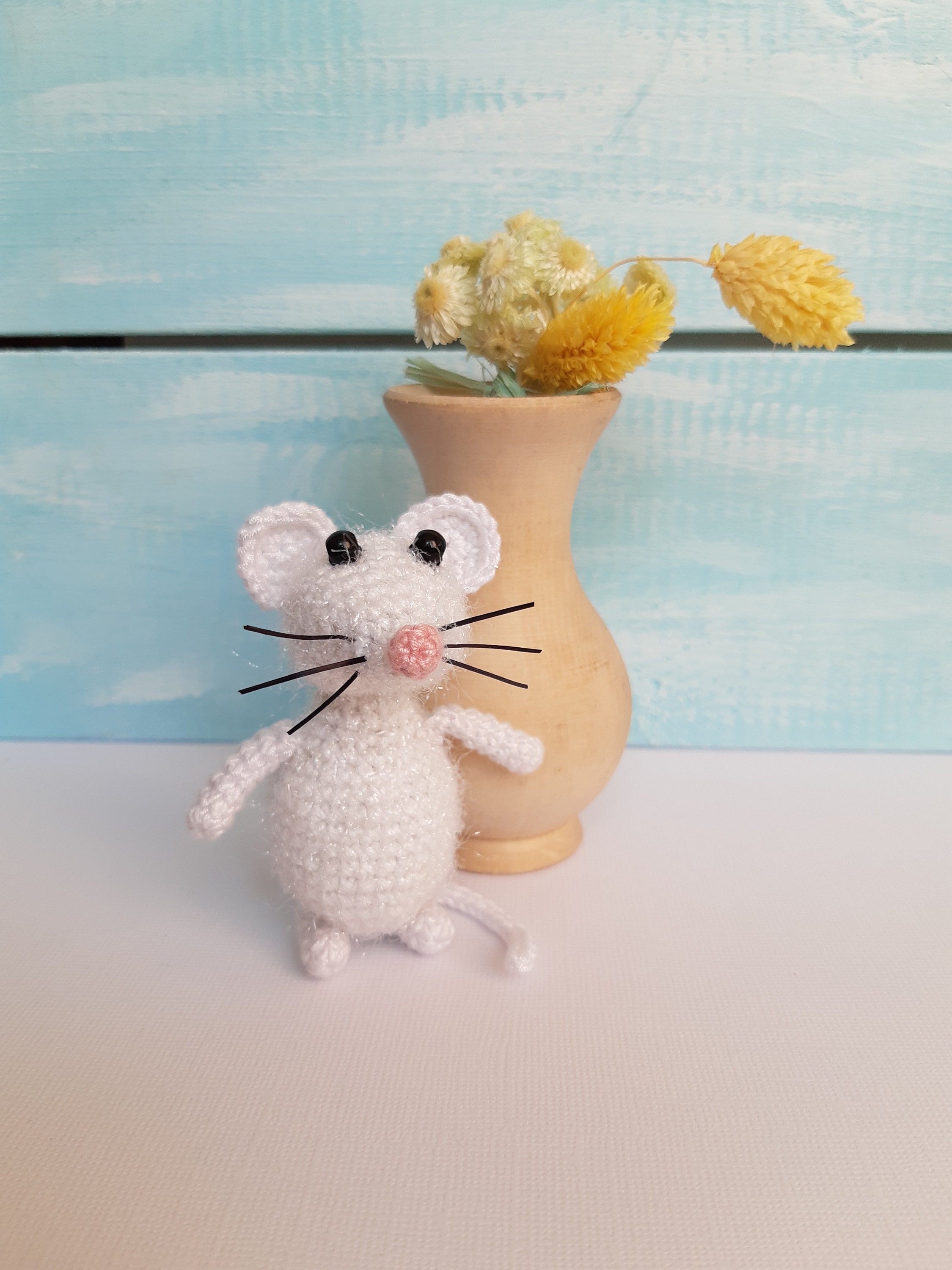 Miniature Wonderful White Mouse Toy Cute Toy Mouse Gift For Etsy
