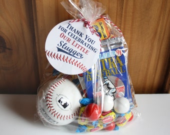 Lot of 10 Personalized Baseball Mini Containers Party Favors