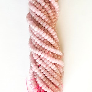 US SELLER~ Rose Quartz SMOOTH Jade Rondelle 8x5mm Colored Jade Full Strand Jade bead,Dyed Jade Beads, Gemstone Beads for Necklace, Bracelets
