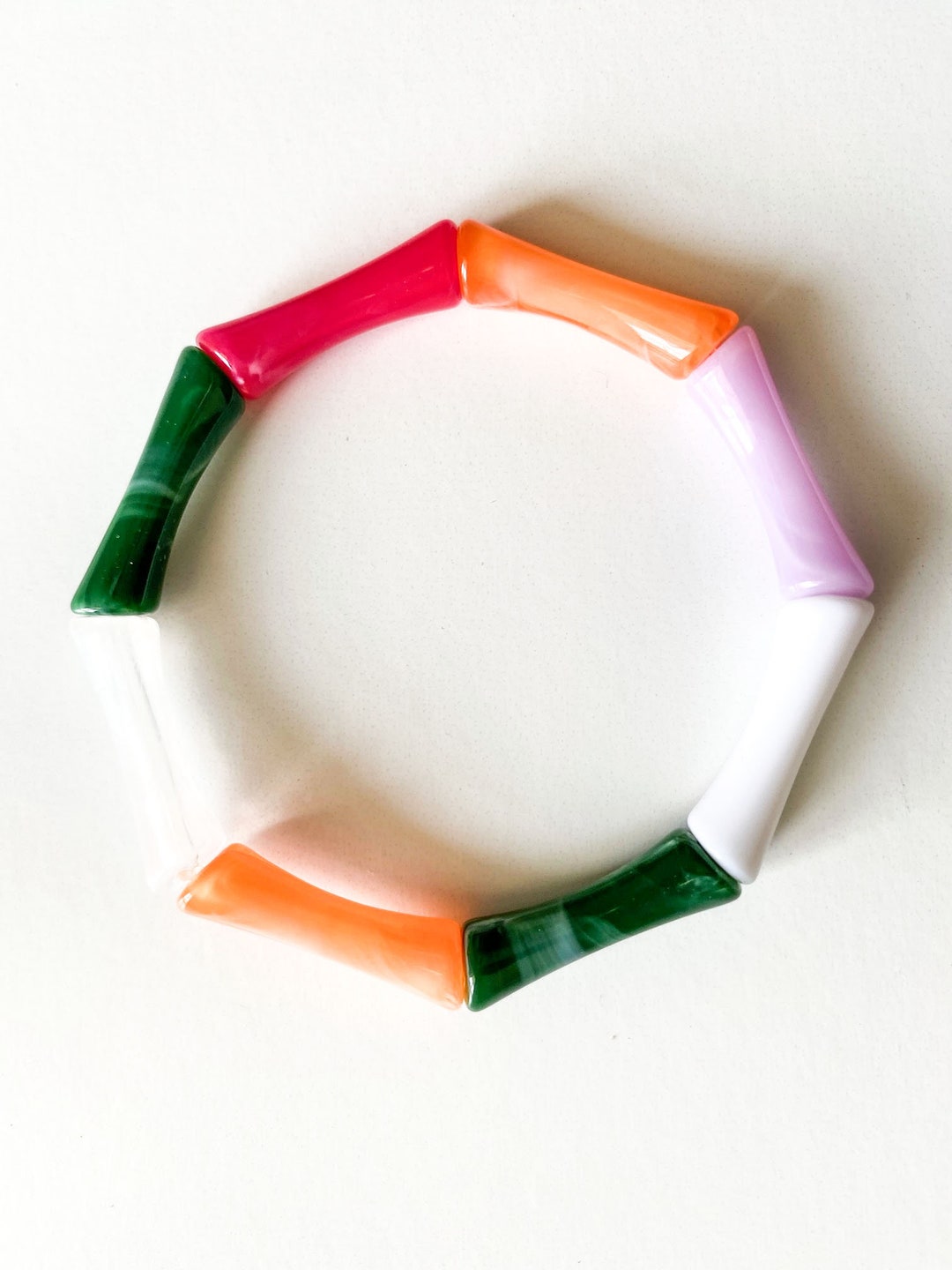 NEW 8mm Acrylic Tube Beads, Marble Acrylic Beads, Acrylic Tube Beads