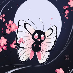 Butterfreies Pokemon Print