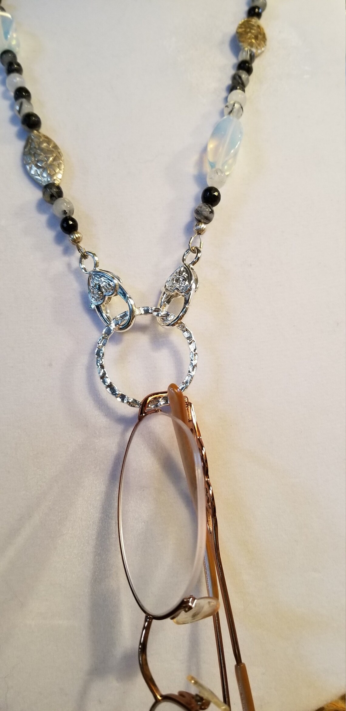 Eyeglass Chain With Ring Eyeglass Necklace Lanyard Necklace Etsy
