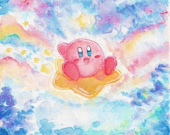 Watercolor Kirby Print