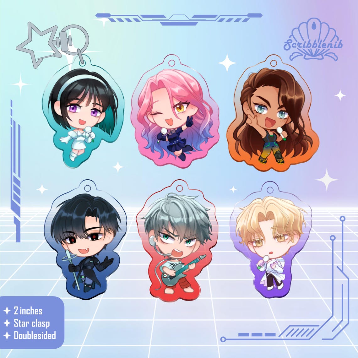 Alien Stage - Acrylic Charms - Etsy