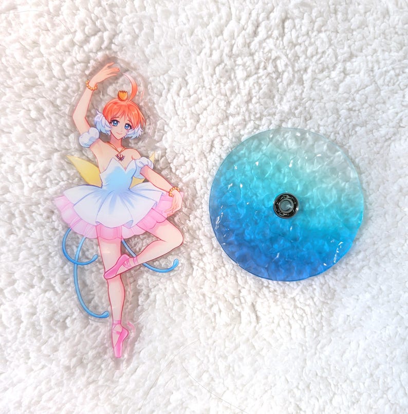 Princess Tutu - Spinning Acrylic Standee + Ripple Acrylic Base image 2
