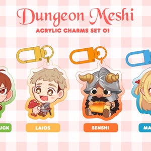 Dungeon Meshi Acrylic Charms - Set 01
